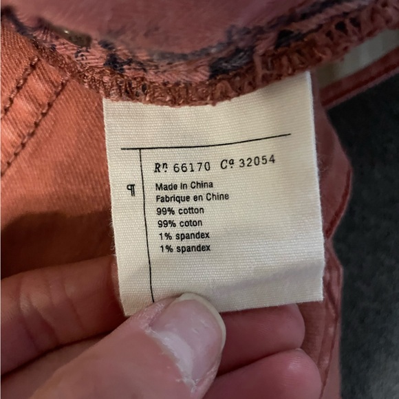 Pilcro and the Letterpress Red Denim STET Skinny Jeans sz 29 - Picture 9 of 9